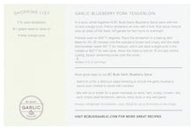 Load image into Gallery viewer, BC Buds Garlic Blueberry Spice