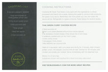 Load image into Gallery viewer, BC Buds Garlic Thai Green Curry Paste