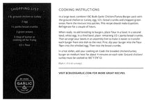 Load image into Gallery viewer, BC Buds Garlic Chicken/Turkey Burger