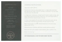 Load image into Gallery viewer, BC Buds Garlic Pork Chop Dinner