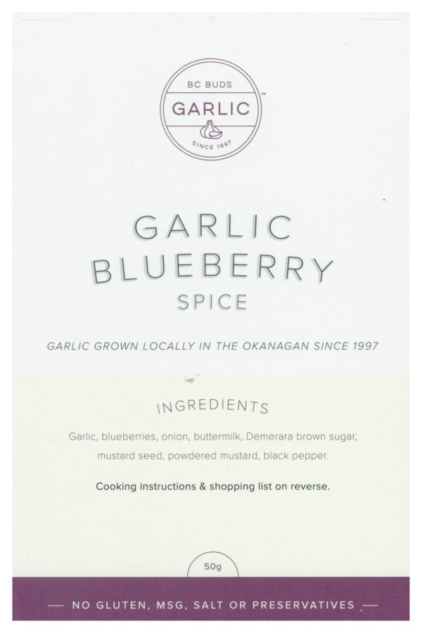 BC Buds Garlic Blueberry Spice