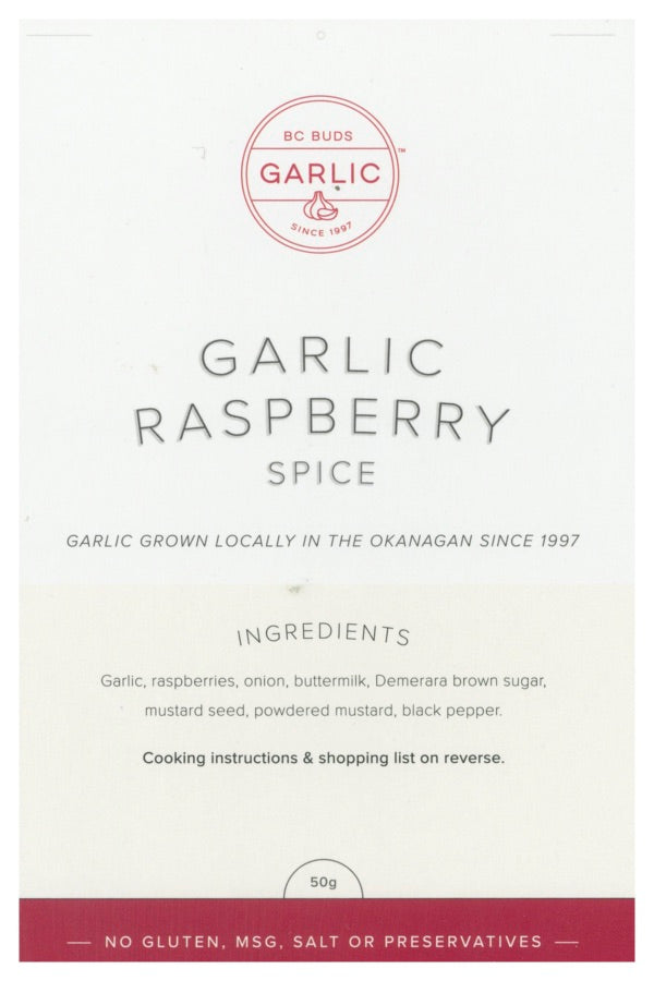 BC Buds Garlic Raspberry Spice Pack