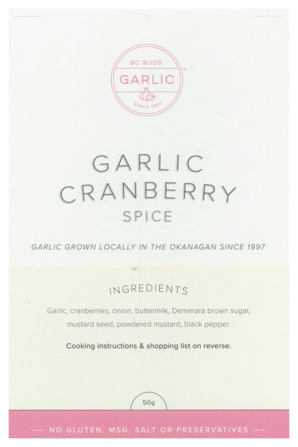BC Buds Garlic Cranberry Spice