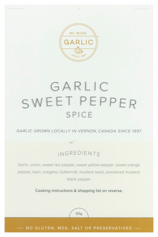 BC Buds Garlic Sweet Pepper
